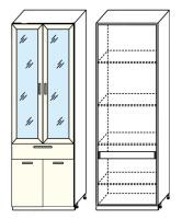 Кухня Диана-4 (ЛДСП) шкаф 800 (ШП-2) (белый, ясень шимо светлый (Фант-мебель) ) в Гурзуф от производителя в интернет магазине Планета Комфорта Кухня Диана-4 (ЛДСП) шкаф 800 (ШП-2) (белый, ясень шимо светлый (Фант-мебель) ) в Гурзуф от производителя
