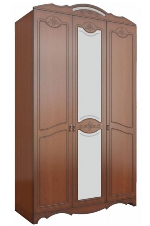 Фото Шкаф Лотос лакированный ШР-3 (133) трехдверный от производителя Браво-мебель в Гурзуф по цене 42 390 ₽