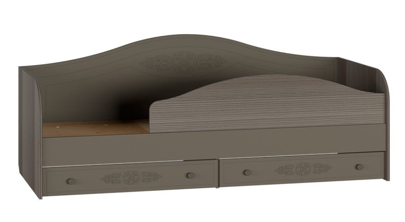 Фото Кровать односпальная Ассоль плюс АС-10 (СМ 80х200) комплектуется настилом от производителя Компасс в Гурзуф по цене 27 800 ₽