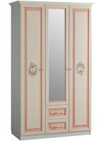 Шкаф Алиса (129) трехдверный с ящиками  (дуб саттер, крем,(Мебельсон)) в Гурзуф от производителя 