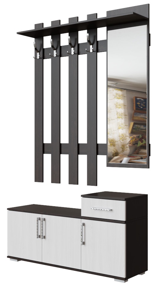 Фото Вешалка с зеркалом №3 (1,2) от производителя Хорошая мебель в Гурзуф по цене 11 580 ₽