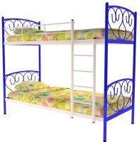 Фото mebel-dlya-khostelov кровать двухъярусная злата (см 90х200) трубка металл производитель Милсон