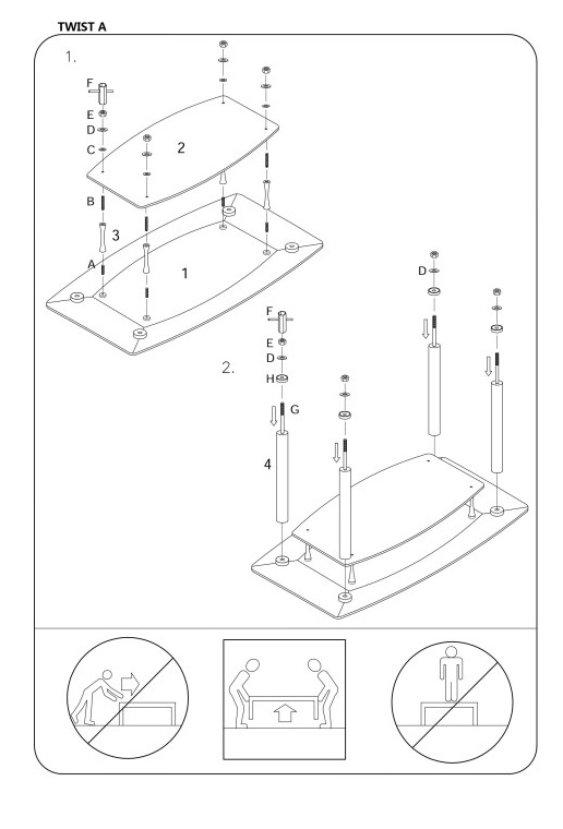 Фото Стол обеденный Signal Twist A от производителя Signal в Гурзуф по цене 22 690 ₽