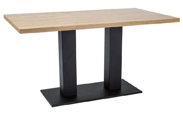 Стол обеденный Signal Sauron (1,5) (металл, шпон-дуб,  черный (Signal) )