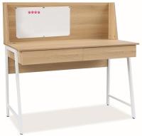 Стол компьютерный Signal B 195 (металл, мдф-дуб,  белый (Signal) ) в Гурзуф от производителя 