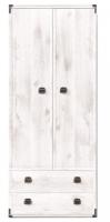 Фото kollektsiya-mebeli-indiana-black-red-white-brv- шкаф индиана jszfn2d2s (80) двухдверный (с полками) производитель Black Red White (БРВ)
