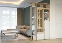 Шкаф-перегородка Венеция (дуб ривьера-рамух белый (Гранд Кволити) ) в Гурзуф от производителя 