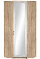 Шкаф Ивушка-10 (91) с зеркалом угловой (черный ясень , акация белая,(Марибель)) в Гурзуф от производителя 