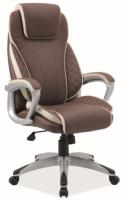 Кресло компьютерное Signal Q-391 (Материал обивки: экокожа, цвет обивки: коричневый-кремовый (Signal) ) в Гурзуф от производителя 