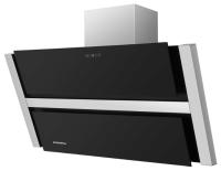 Вытяжка наклонная Ravensbourne 90 (896х243хh775(1055)) (Материал Металл/Стекло , Цвет Металлик/Черный) в Гурзуф от производителя 