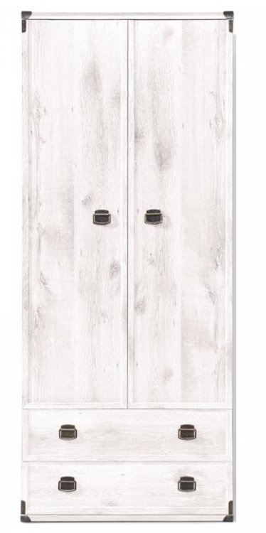 Фото Шкаф Индиана JSZFN2D2S (80) двухдверный (с полками) от производителя Black Red White (БРВ) в Гурзуф по цене 28 400 ₽