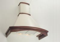 Вытяжка купольная Gretta (M) 90 (900х535хh895(1125)) (Материал Металл/Дерево , Цвет Бежевый/Орех) в Гурзуф от производителя 
