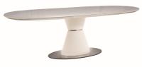 Стол обеденный Signal Enigma Ceramic (мдф/металл, керамика-белый матовый,  белый матовый-матовая сталь (Signal) ) в Гурзуф от производителя 