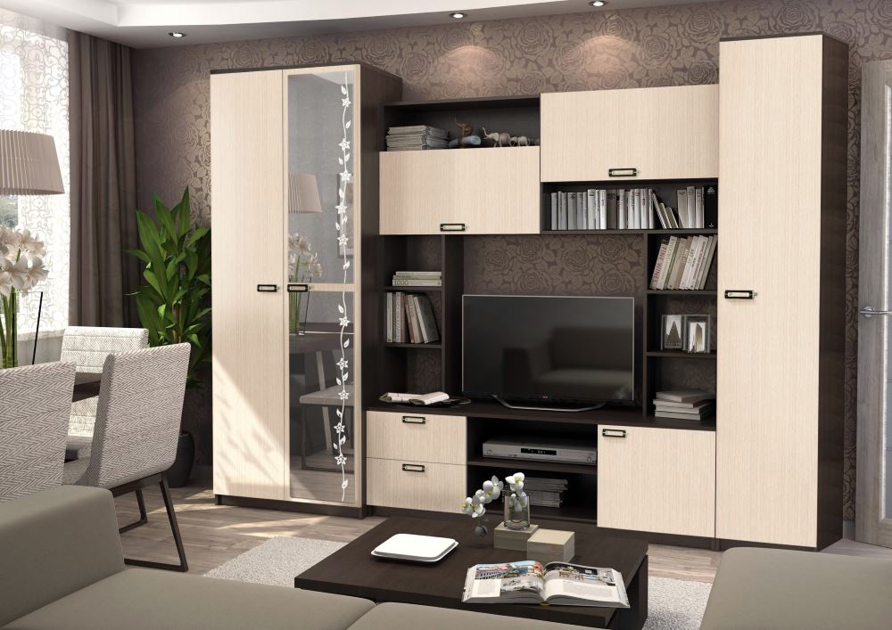 Фото Стенка Аллегро вар.№6 ЛДСП от производителя Диал в Гурзуф по цене 20&nbsp;050 ₽