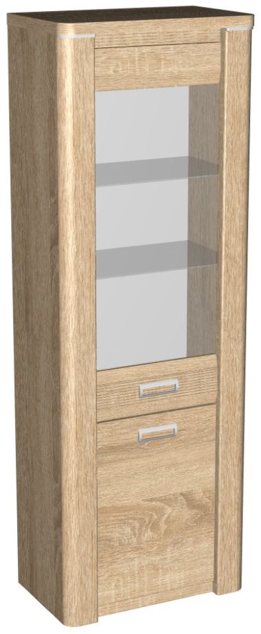 Фото Пенал со стеклом высокий Магнолия ГМ-03 от производителя СБК в Гурзуф по цене 18 030 ₽