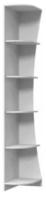 Стеллаж-приставка угловой Вива (белый (Браво-мебель) ) в Гурзуф от производителя 