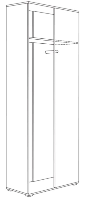 Фото Шкаф для одежды 13.137 Куба от производителя Моби в Гурзуф по цене 12 960 ₽
