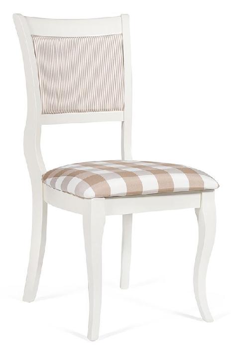 Стул Бьянка (Bianca) ( Обивка стула:ткань, слоновая кость, бело-бежевая клетка (Tetchair) )