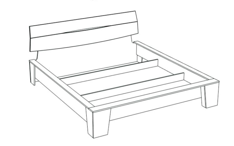 Фото Кровать двуспальная Стреза NEW (СМ 180х200) без основания от производителя СБК в Гурзуф по цене 8 460 ₽