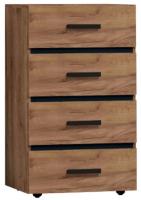 Комод Натура (Nature)-45 (дуб табачный craft-черный (Глазов) ) в Гурзуф от производителя 