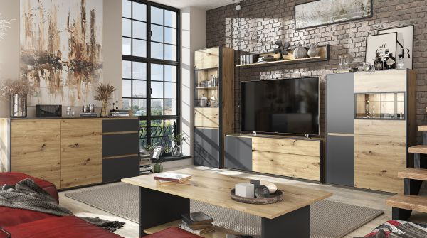 Фото Шкаф с витриной 1V3D Боско (Bosco) от производителя Анрэкс в Гурзуф по цене 22 840 ₽