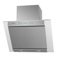 Вытяжка наклонная Gloria 60 (600х358хh550(900)) (Материал Металл/Стекло , Цвет Металлик/Черный) в Гурзуф от производителя 