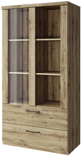 Фото Шкаф с витриной 1V2S3N Дорсет (Doorset) от производителя Анрэкс в Гурзуф по цене 17 680 ₽