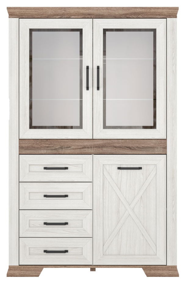 Фото Шкаф Marselle REG2W1D4S от производителя Black Red White (БРВ) в Гурзуф по цене 46 690 ₽