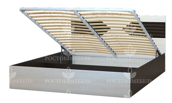 Фото Кровать двуспальная Ника-1 КД-2.9 (СМ 160х200) с подъемным механизмом от производителя Росток в Гурзуф по цене 26 360 ₽