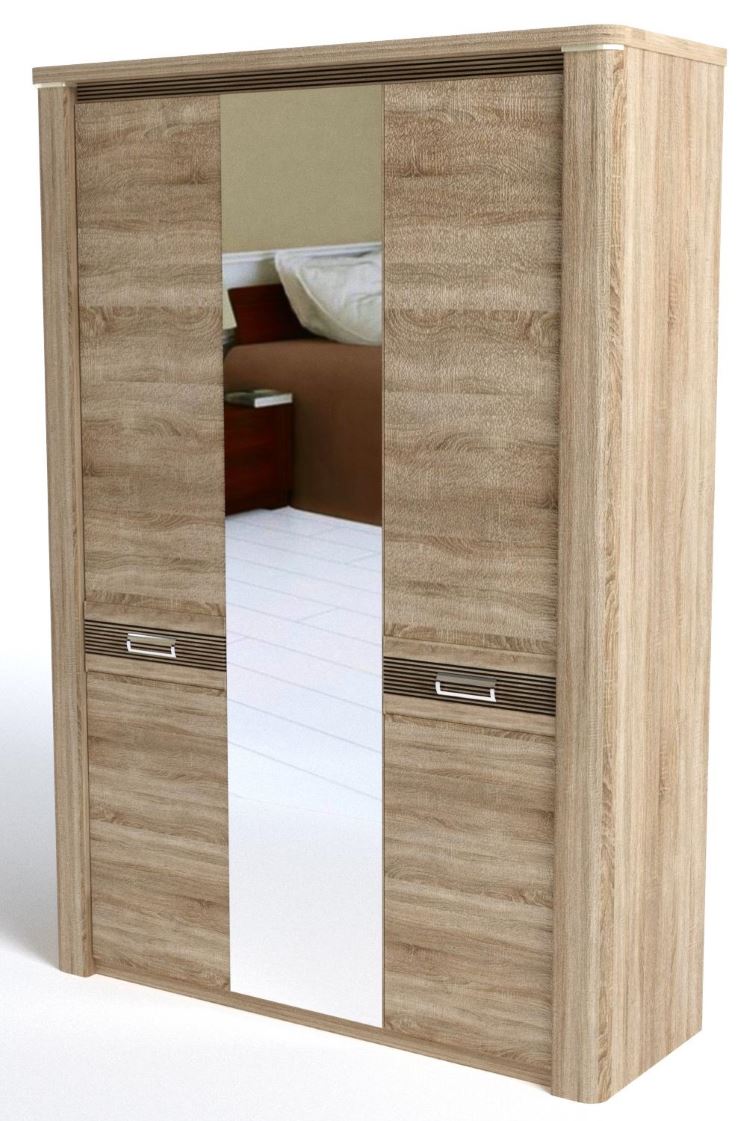 Фото Шкаф Магнолия (160) трехдверный от производителя СБК в Гурзуф по цене 36 070 ₽