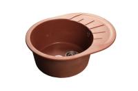 Мойка Granfest GF-R580L (ГР 580х450хh200) (шир.ящ.min 450) (Цвет мойки розовый) в Гурзуф от производителя в интернет магазине Планета Комфорта Мойка Granfest GF-R580L (ГР 580х450хh200) (шир.ящ.min 450) (Цвет мойки розовый) в Гурзуф от производителя