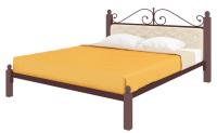 Фото derevyannye-krovati кровать двуспальная диана lux мягкая (см 160х190) трубка металл производитель Милсон