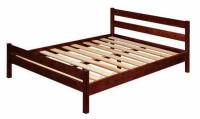 Фото derevyannye-krovati кровать двуспальная в-1 (см 160х200) с основанием ладе производитель Марибель