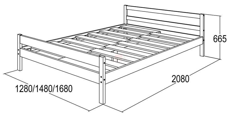 Фото Кровать-13 односпальная (СМ 90x200) с основанием от производителя Фант-мебель в Гурзуф по цене 9 750 ₽