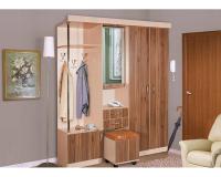 Прихожая Елена 3 (Цвет корпуса:ясень шимо светлый, цвет фасада:ясень шимо темный (Мебель Маркет) ) в Гурзуф от производителя 