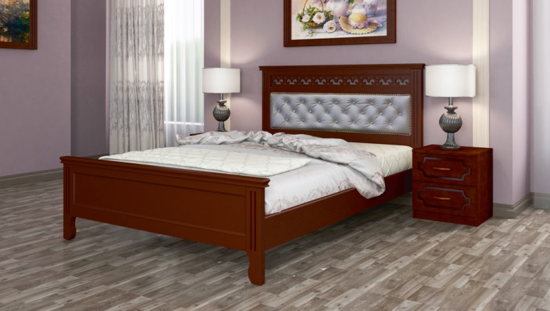 Фото Кровать двуспальная Грация (СМ 160х200) без основания с универсальными царгами от производителя Браво-мебель в Гурзуф по цене 19 680 ₽