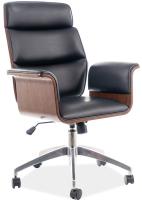 Кресло компьютерное Signal Oregon (Материал обивки: экокожа, цвет обивки: черный (Signal) ) в Гурзуф от производителя в интернет магазине Планета Комфорта Кресло компьютерное Signal Oregon (Материал обивки: экокожа, цвет обивки: черный (Signal) ) в Гурзуф от производителя