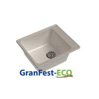 Мойка Granfest eco-17 (ГР 420х480хh200) (шир.ящ.min 400) без сифона (Цвет мойки черный) в Гурзуф от производителя 