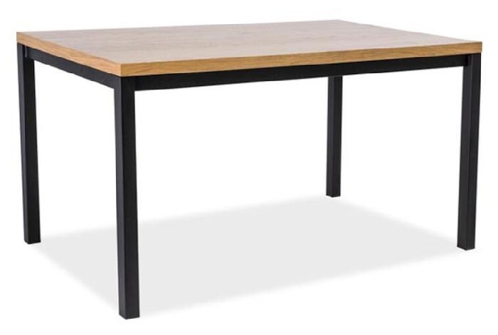 Стол обеденный Signal Normano (1,8) (металл, шпон-дуб,  черный (Signal) )