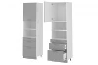 Кухня Бронкс пенал П-63 (белый, бетон,(Леко)) в Гурзуф от производителя 