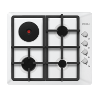 Варочная поверхность комбинированная 4-х комф. MEHE 64 97 (590х520) (Материал Металл , цвет белый) в Гурзуф от производителя 