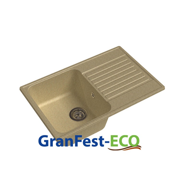 Фото Мойка Granfest eco-78 (ГР 740х480хh200) (шир.ящ.min 720) без сифона от производителя Granfest в Гурзуф по цене 3 650 ₽