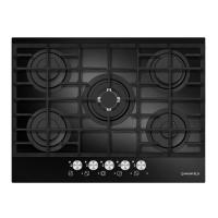 Варочная поверхность газовая 5-ти комф. MGHG 75 13 (690х520) (Материал Стеклокерамика , Цвет Черный) в Гурзуф от производителя 