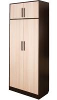 Шкаф Диана-4 №3 (80) двухдверный  (венге, дуб молочный,(Росток)) в Гурзуф от производителя 