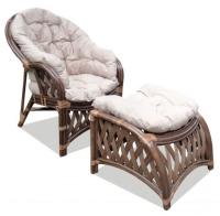 Кресло с подставкой Копакабана (780х750х900) в интернет магазине Планета Комфорта Фото mebel-iz-rotanga кресло с подставкой копакабана (780х750х900) производитель ТМК