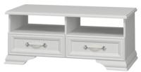 Тумба для ТВ Грация (2 ящ) (белый, белый (Браво-мебель) ) в Гурзуф от производителя 
