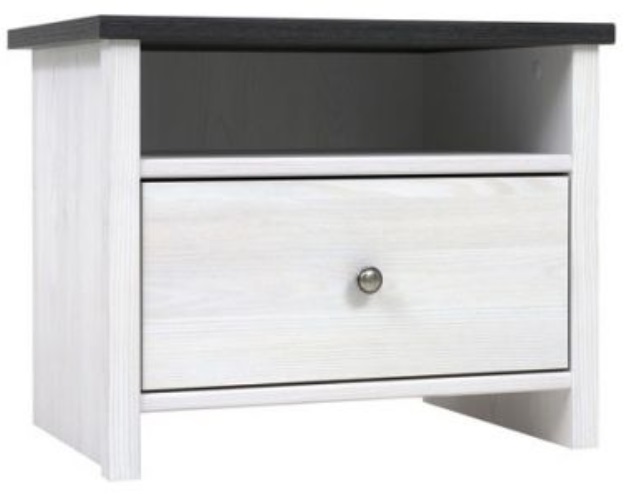 Фото Тумба прикроватная Порто KOM1S/50 от производителя Black Red White (БРВ) в Гурзуф по цене 5 960 ₽