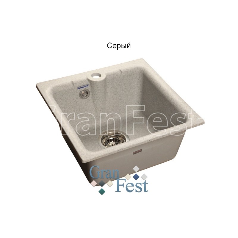 Фото Мойка Granfest GF-P420 (ГР 420х420хh200) (шир.ящ.min 400) от производителя Granfest в Гурзуф по цене 3 680 ₽