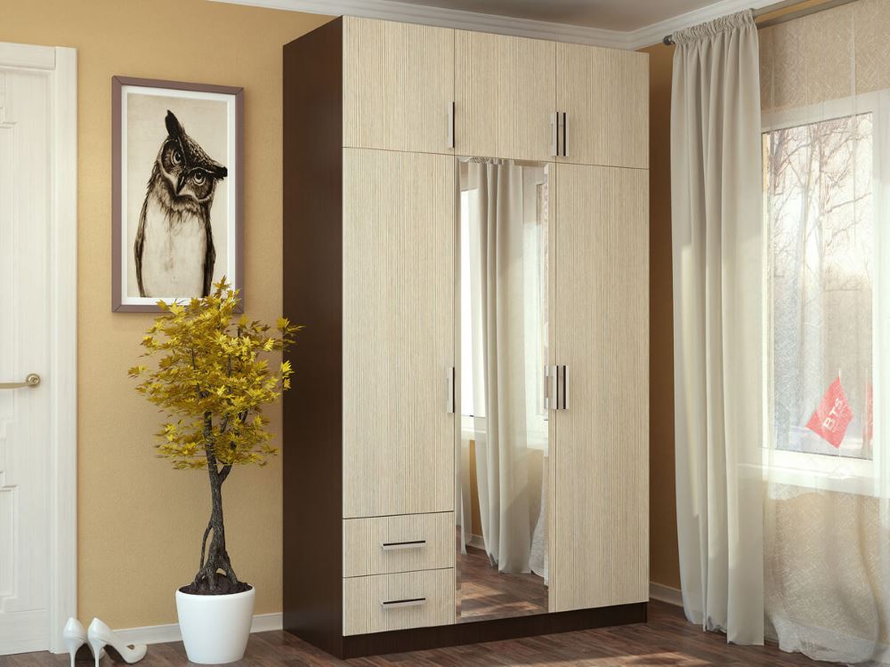 Фото Шкаф с ящиками (129) трехдверный от производителя БТС  в Гурзуф по цене 15 340 ₽