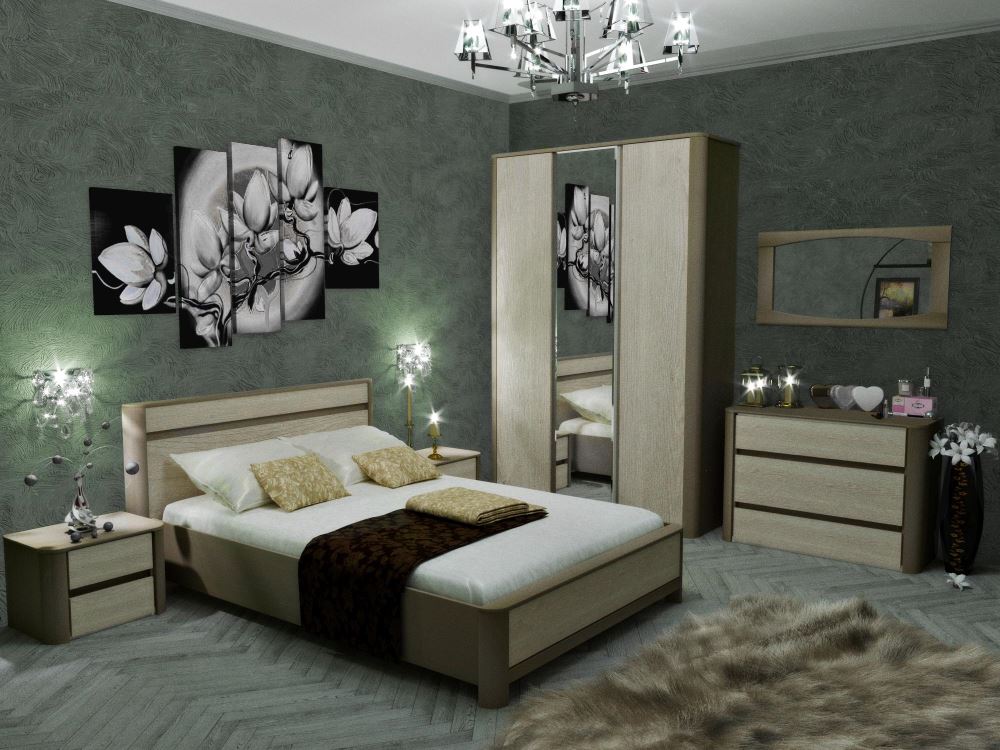 Фото Кровать двуспальная Лацио NEW (СМ 180х200) без основания от производителя СБК в Гурзуф по цене 18 750 ₽